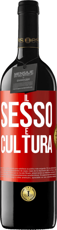 Spedizione Gratuita | Vino rosso Edizione RED MBE Riserva Il sesso è cultura Etichetta Rossa. Etichetta personalizzabile Riserva 12 Mesi Raccogliere 2014 Tempranillo