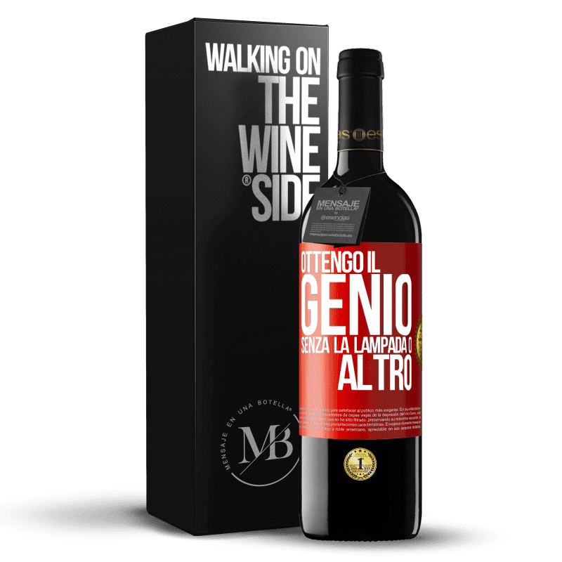 39,95 € Spedizione Gratuita | Vino rosso Edizione RED MBE Riserva Ottengo il genio senza la lampada o altro Etichetta Rossa. Etichetta personalizzabile Riserva 12 Mesi Raccogliere 2014 Tempranillo