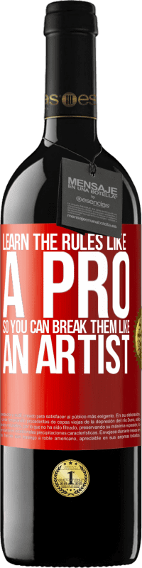 «Изучите правила как профессионал, чтобы вы могли их нарушать, как художник» Издание RED MBE Бронировать