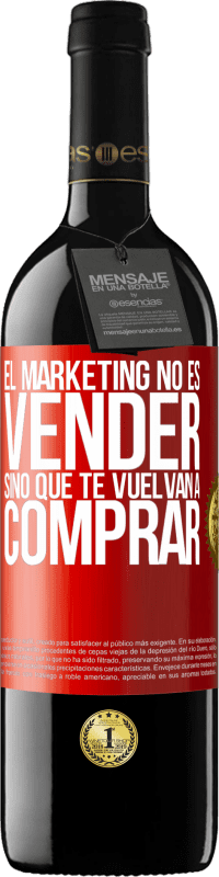 «El marketing no es vender, sino que te vuelvan a comprar» Edición RED MBE Reserva