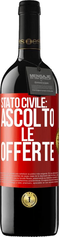 Spedizione Gratuita | Vino rosso Edizione RED MBE Riserva Stato civile: ascolto le offerte Etichetta Rossa. Etichetta personalizzabile Riserva 12 Mesi Raccogliere 2014 Tempranillo