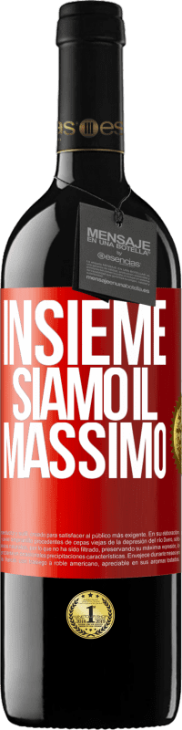 39,95 € Spedizione Gratuita | Vino rosso Edizione RED MBE Riserva Insieme siamo il massimo Etichetta Rossa. Etichetta personalizzabile Riserva 12 Mesi Raccogliere 2015 Tempranillo