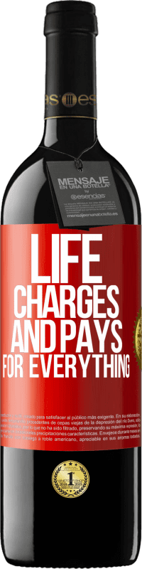 Free Shipping | Red Wine RED Edition MBE Reserve Life charges and pays for everything Red Label. Customizable label Reserve 12 Months Harvest 2014 Tempranillo