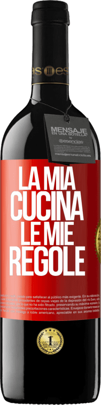 Spedizione Gratuita | Vino rosso Edizione RED MBE Riserva La mia cucina, le mie regole Etichetta Rossa. Etichetta personalizzabile Riserva 12 Mesi Raccogliere 2014 Tempranillo