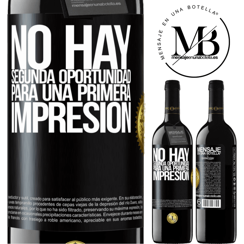 39,95 € Envío gratis | Vino Tinto Edición RED MBE Reserva No hay una segunda oportunidad para una primera impresión Etiqueta Negra. Etiqueta personalizable Reserva 12 Meses Cosecha 2016 Tempranillo