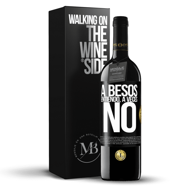 39,95 € Kostenloser Versand | Rotwein RED Ausgabe MBE Reserve A besos entiendo, a veces no Schwarzes Etikett. Anpassbares Etikett Reserve 12 Monate Ernte 2016 Tempranillo