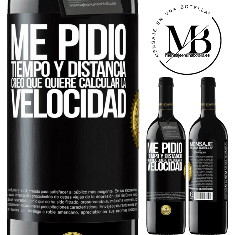 39,95 € Envío gratis | Vino Tinto Edición RED MBE Reserva Me pidió tiempo y distancia. Creo que quiere calcular la velocidad Etiqueta Negra. Etiqueta personalizable Reserva 12 Meses Cosecha 2014 Tempranillo