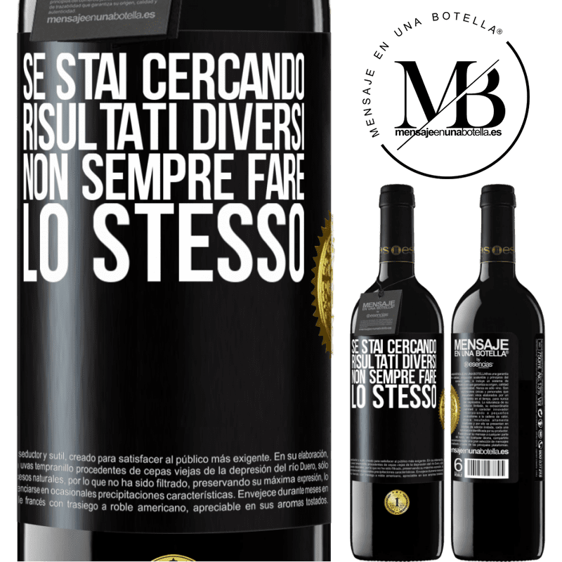 39,95 € Spedizione Gratuita | Vino rosso Edizione RED MBE Riserva Se stai cercando risultati diversi, non sempre fare lo stesso Etichetta Nera. Etichetta personalizzabile Riserva 12 Mesi Raccogliere 2014 Tempranillo