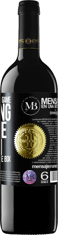 «At the end of the game, the king and the pawn return to the same box» RED Edition MBE Reserve