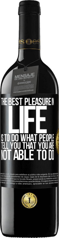 «The best pleasure in life is to do what people tell you that you are not able to do» RED Edition MBE Reserve