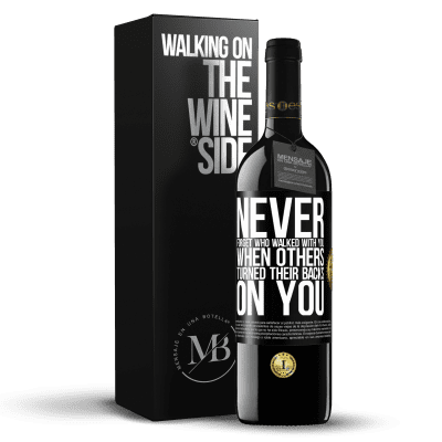 «Never forget who walked with you when others turned their backs on you» RED Edition MBE Reserve