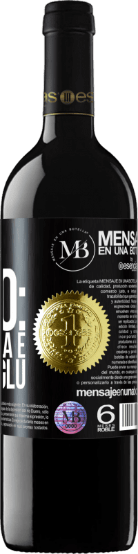 «Ho un piano: Bla Bla Bla e Glu Glu Glu» Edizione RED MBE Riserva