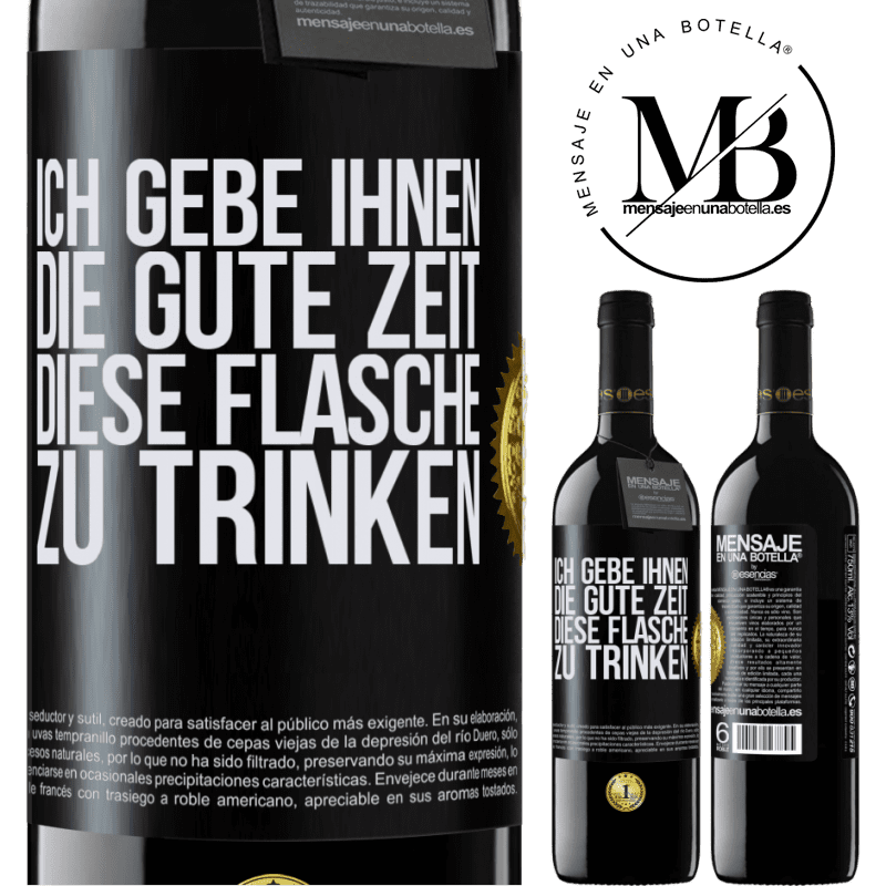 39,95 € Kostenloser Versand | Rotwein RED Ausgabe MBE Reserve Ich schenken dir den schönen Moment, den wir verbringen werden, um diese Flasche zu trinken Schwarzes Etikett. Anpassbares Etikett Reserve 12 Monate Ernte 2014 Tempranillo