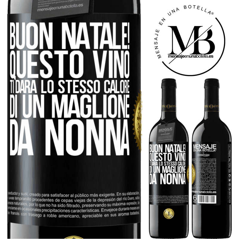 39,95 € Spedizione Gratuita | Vino rosso Edizione RED MBE Riserva Buon natale! Questo vino ti darà lo stesso calore di un maglione da nonna Etichetta Nera. Etichetta personalizzabile Riserva 12 Mesi Raccogliere 2014 Tempranillo