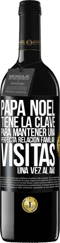 «Papá Noel tiene la clave para mantener una perfecta relación familiar: Visitas una vez al año» Edición RED MBE Reserva