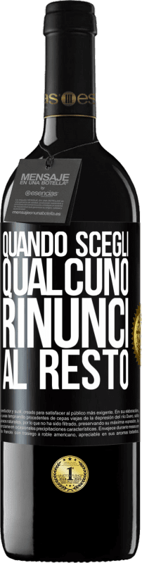 39,95 € Spedizione Gratuita | Vino rosso Edizione RED MBE Riserva Quando scegli qualcuno, rinunci al resto Etichetta Nera. Etichetta personalizzabile Riserva 12 Mesi Raccogliere 2016 Tempranillo