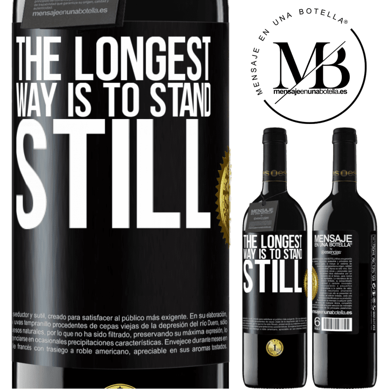 24,95 € Free Shipping | Red Wine RED Edition Crianza 6 Months The longest way is to stand still Black Label. Customizable label Aging in oak barrels 6 Months Harvest 2019 Tempranillo