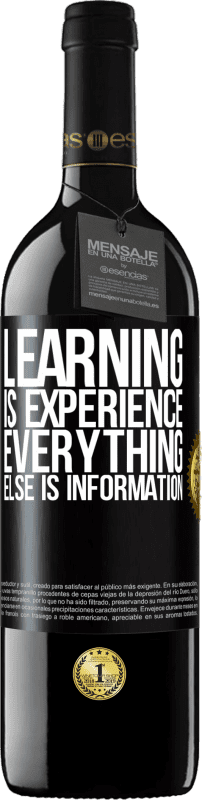 «学習は経験です。それ以外はすべて情報です» REDエディション MBE 予約する