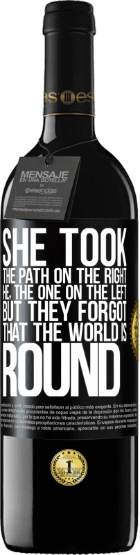 «She took the path on the right, he, the one on the left. But they forgot that the world is round» RED Edition MBE Reserve