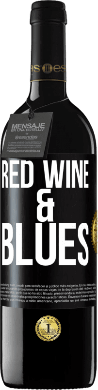 Бесплатная доставка | Красное вино Издание RED MBE Бронировать Red wine & Blues Черная метка. Настраиваемая этикетка Бронировать 12 Месяцы Урожай 2014 Tempranillo