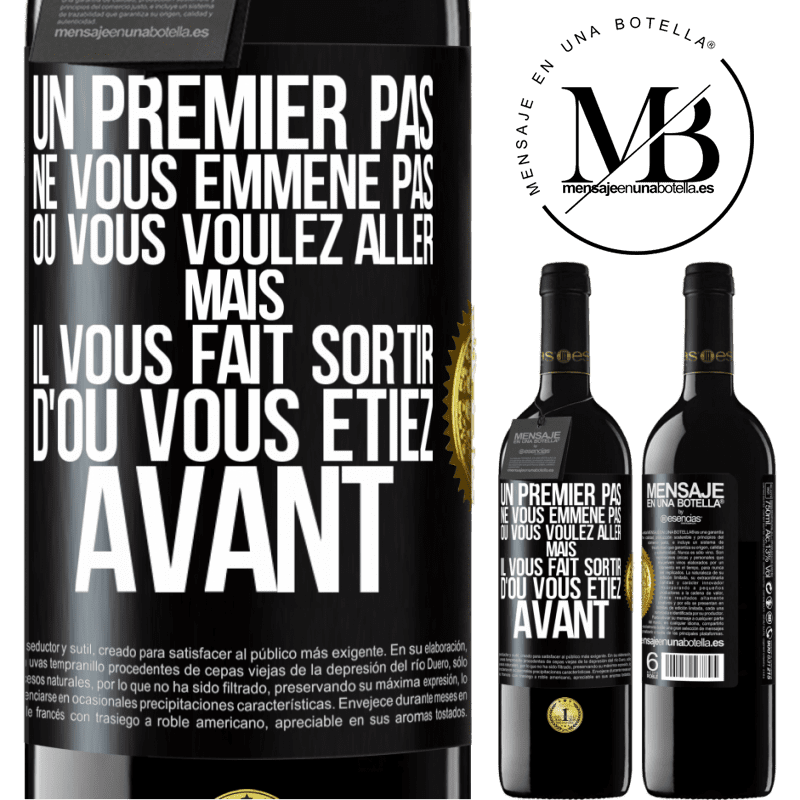 39,95 € Envoi gratuit | Vin rouge Édition RED MBE Réserve Un premier pas ne vous emmène pas où vous voulez aller, mais il vous fait sortir d'où vous étiez avant Étiquette Noire. Étiquette personnalisable Réserve 12 Mois Récolte 2016 Tempranillo