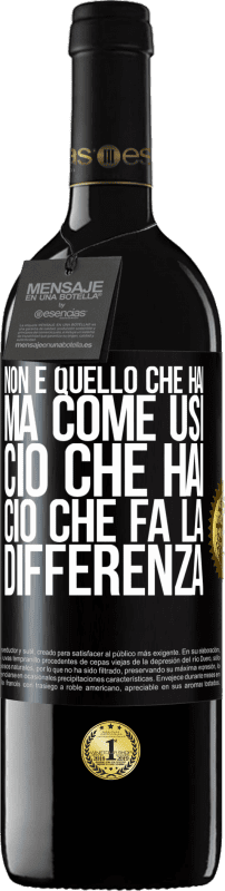 39,95 € | Vino rosso Edizione RED MBE Riserva Non è quello che hai, ma come usi ciò che hai, ciò che fa la differenza Etichetta Nera. Etichetta personalizzabile Riserva 12 Mesi Raccogliere 2014 Tempranillo