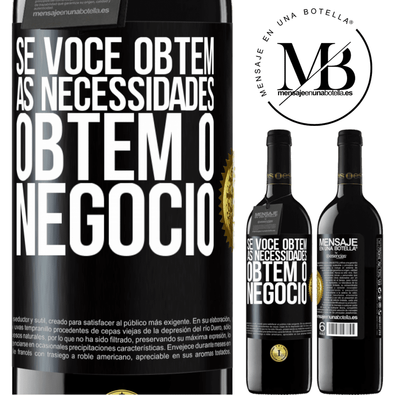 39,95 € Envio grátis | Vinho tinto Edição RED MBE Reserva Se você obtém as necessidades, obtém o negócio Etiqueta Preta. Etiqueta personalizável Reserva 12 Meses Colheita 2014 Tempranillo