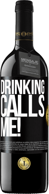 39,95 € Free Shipping | Red Wine RED Edition MBE Reserve drinking calls me! Black Label. Customizable label Reserve 12 Months Harvest 2014 Tempranillo