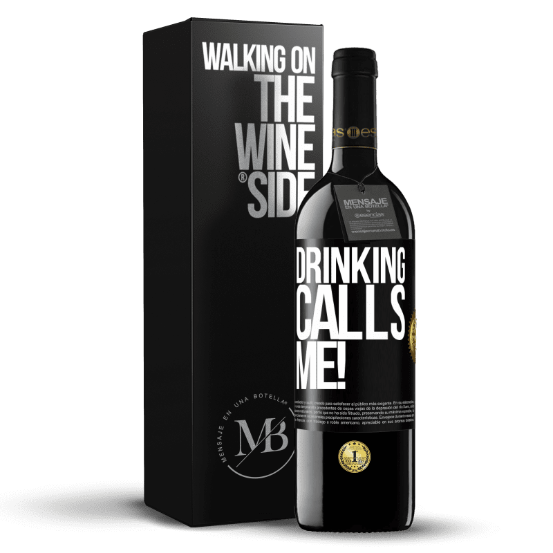 39,95 € Free Shipping | Red Wine RED Edition MBE Reserve drinking calls me! Black Label. Customizable label Reserve 12 Months Harvest 2014 Tempranillo