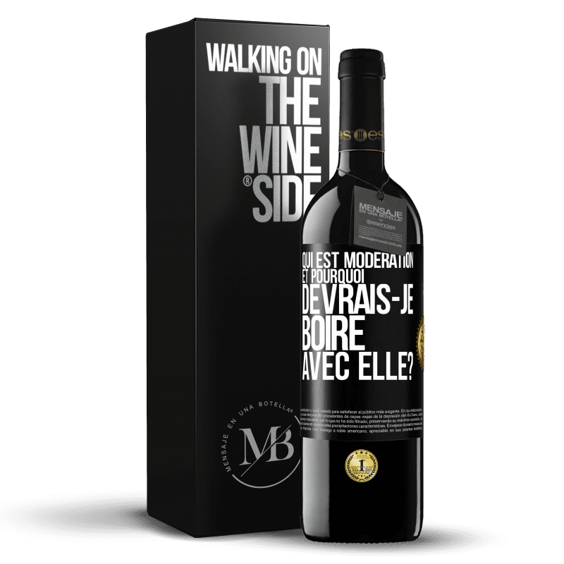 39,95 € Envoi gratuit | Vin rouge Édition RED MBE Réserve Qui est modération et pourquoi devrais-je boire avec elle? Étiquette Noire. Étiquette personnalisable Réserve 12 Mois Récolte 2015 Tempranillo