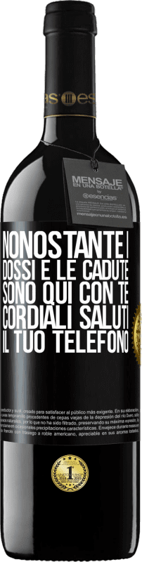 39,95 € | Vino rosso Edizione RED MBE Riserva Nonostante i dossi e le cadute, sono qui con te. Cordiali saluti, il tuo telefono Etichetta Nera. Etichetta personalizzabile Riserva 12 Mesi Raccogliere 2016 Tempranillo