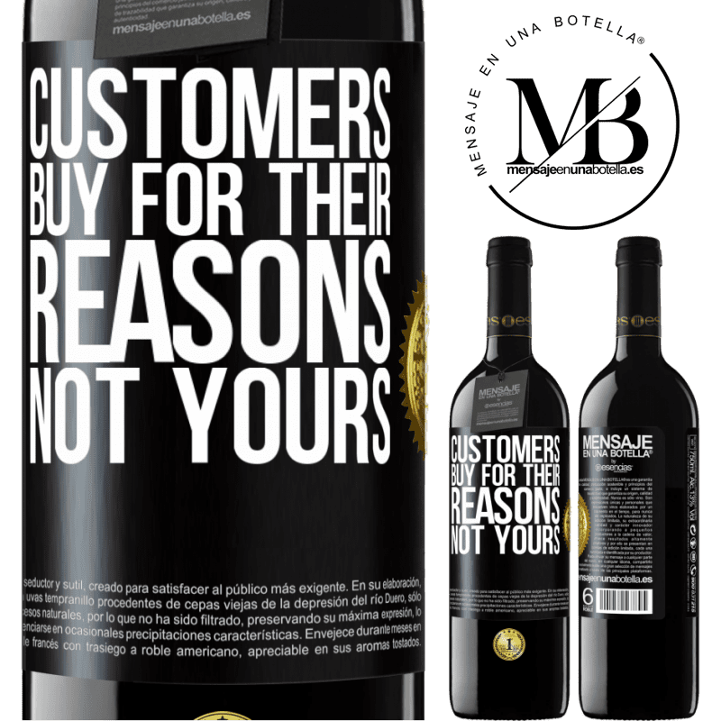 39,95 € Free Shipping | Red Wine RED Edition MBE Reserve Customers buy for their reasons, not yours Black Label. Customizable label Reserve 12 Months Harvest 2014 Tempranillo