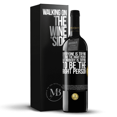 «Everyone is trying to find the right person. But nobody is trying to be the right person» RED Edition MBE Reserve