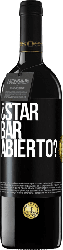 39,95 € | Red Wine RED Edition MBE Reserve ¿STAR BAR abierto? Black Label. Customizable label Reserve 12 Months Harvest 2016 Tempranillo