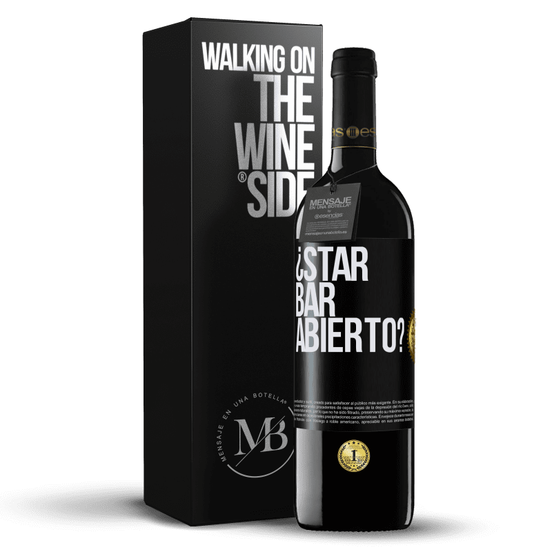 39,95 € Kostenloser Versand | Rotwein RED Ausgabe MBE Reserve ¿STAR BAR abierto? Schwarzes Etikett. Anpassbares Etikett Reserve 12 Monate Ernte 2016 Tempranillo