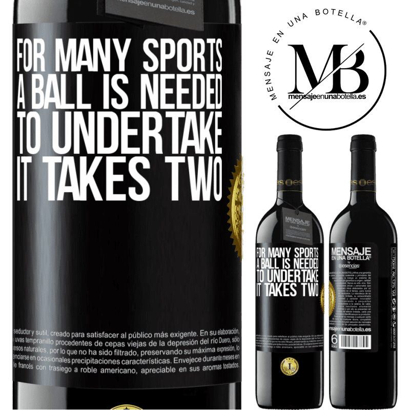 39,95 € Free Shipping | Red Wine RED Edition MBE Reserve For many sports a ball is needed. To undertake, it takes two Black Label. Customizable label Reserve 12 Months Harvest 2015 Tempranillo