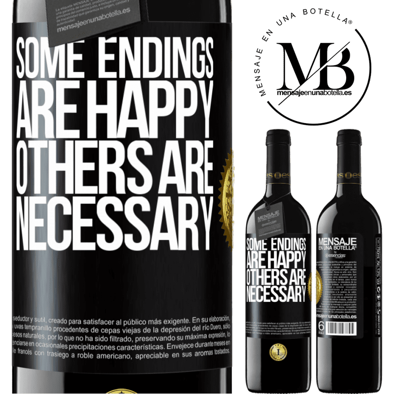 39,95 € Free Shipping | Red Wine RED Edition MBE Reserve Some endings are happy. Others are necessary Black Label. Customizable label Reserve 12 Months Harvest 2015 Tempranillo
