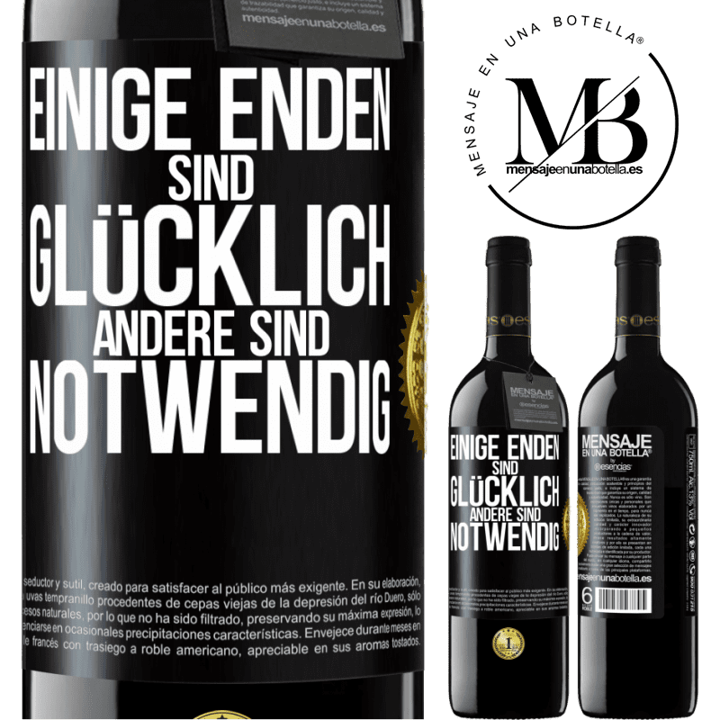39,95 € Kostenloser Versand | Rotwein RED Ausgabe MBE Reserve Einige Enden sind. glücklich Andere sind notwendig Schwarzes Etikett. Anpassbares Etikett Reserve 12 Monate Ernte 2015 Tempranillo
