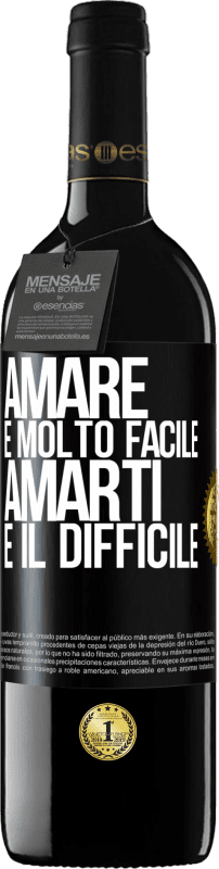 39,95 € | Vino rosso Edizione RED MBE Riserva Amare è molto facile, amarti è il difficile Etichetta Nera. Etichetta personalizzabile Riserva 12 Mesi Raccogliere 2014 Tempranillo