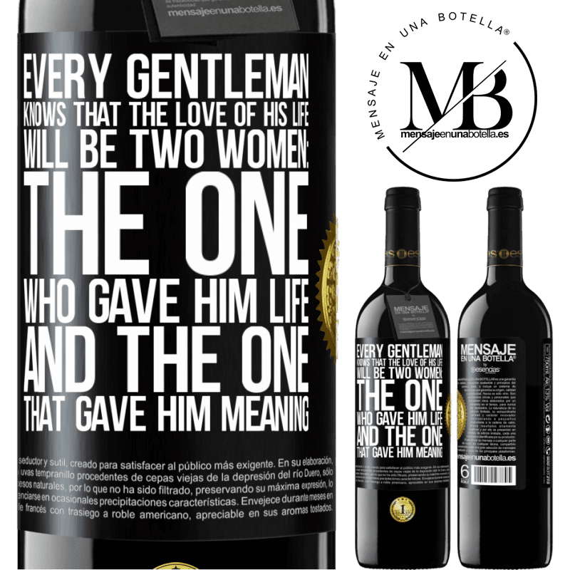 24,95 € Free Shipping | Red Wine RED Edition Crianza 6 Months Every gentleman knows that the love of his life will be two women: the one who gave him life and the one that gave him Black Label. Customizable label Aging in oak barrels 6 Months Harvest 2019 Tempranillo