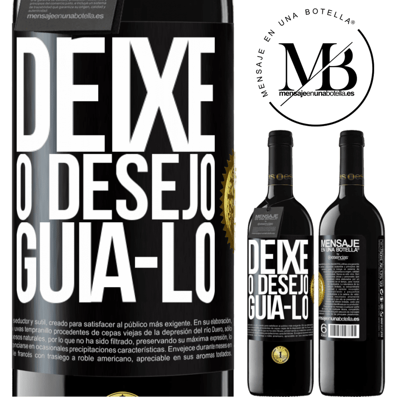39,95 € Envio grátis | Vinho tinto Edição RED MBE Reserva Deixe o desejo guiá-lo Etiqueta Preta. Etiqueta personalizável Reserva 12 Meses Colheita 2015 Tempranillo