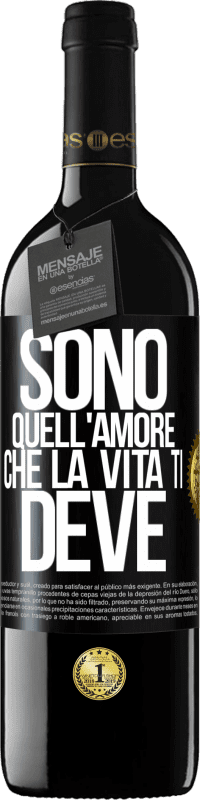 39,95 € Spedizione Gratuita | Vino rosso Edizione RED MBE Riserva Sono quell'amore che la vita ti deve Etichetta Nera. Etichetta personalizzabile Riserva 12 Mesi Raccogliere 2016 Tempranillo
