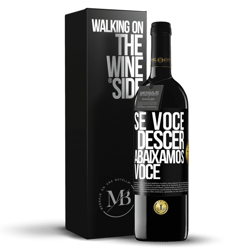 39,95 € Envio grátis | Vinho tinto Edição RED MBE Reserva Se você descer, abaixamos você Etiqueta Preta. Etiqueta personalizável Reserva 12 Meses Colheita 2015 Tempranillo