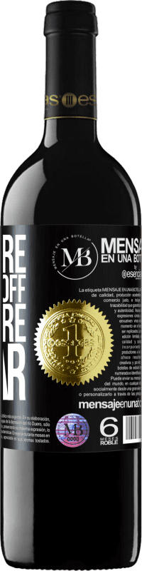 «The more you take off, the more I wear» RED Edition MBE Reserve