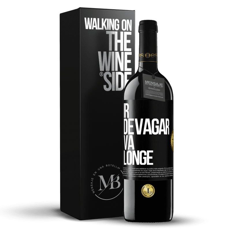 39,95 € Envio grátis | Vinho tinto Edição RED MBE Reserva Ir devagar. Vá longe Etiqueta Preta. Etiqueta personalizável Reserva 12 Meses Colheita 2016 Tempranillo