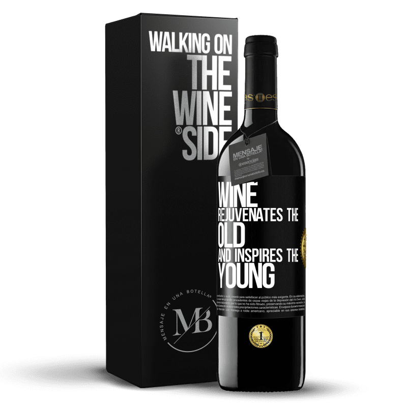 39,95 € Free Shipping | Red Wine RED Edition MBE Reserve Wine rejuvenates the old and inspires the young Black Label. Customizable label Reserve 12 Months Harvest 2015 Tempranillo