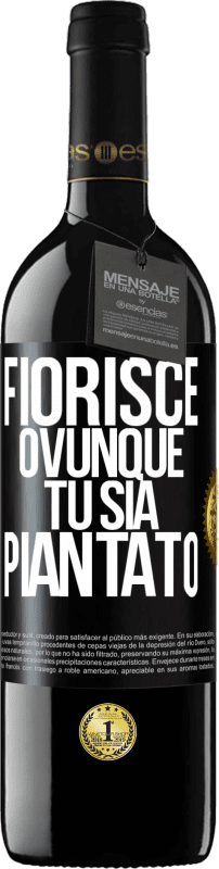 39,95 € | Vino rosso Edizione RED MBE Riserva Fiorisce ovunque tu sia piantato Etichetta Nera. Etichetta personalizzabile Riserva 12 Mesi Raccogliere 2015 Tempranillo