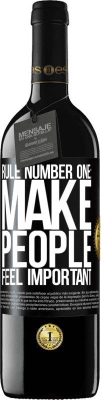 Free Shipping | Red Wine RED Edition MBE Reserve Rule number one: make people feel important Black Label. Customizable label Reserve 12 Months Harvest 2014 Tempranillo