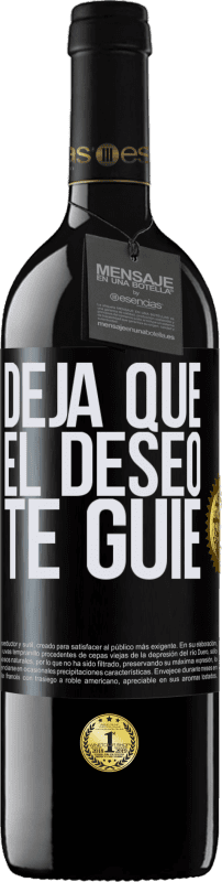 Envío gratis | Vino Tinto Edición RED MBE Reserva Deja que el deseo te guíe Etiqueta Negra. Etiqueta personalizable Reserva 12 Meses Cosecha 2014 Tempranillo