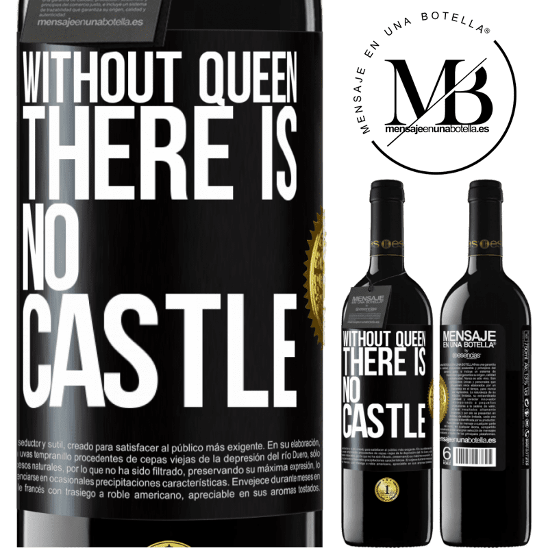 24,95 € Free Shipping | Red Wine RED Edition Crianza 6 Months Without queen, there is no castle Black Label. Customizable label Aging in oak barrels 6 Months Harvest 2019 Tempranillo